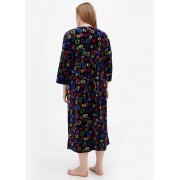 Халат Wild love XL,2XL,3XL,4XL  велюр 21478